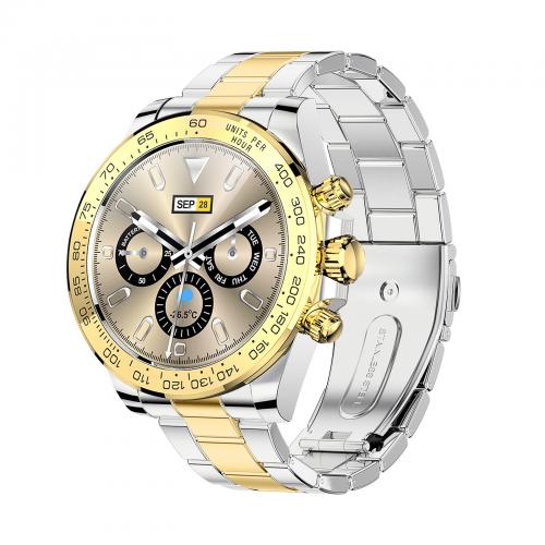 AW13 pro Gold Steel Smart watch 1.28 Inch Round Screen Outdoor IP67 Bt Call Reloj Smartwatch